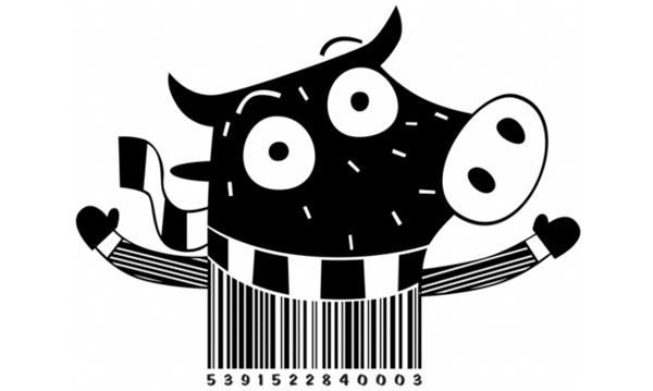 Barcode hình con bò